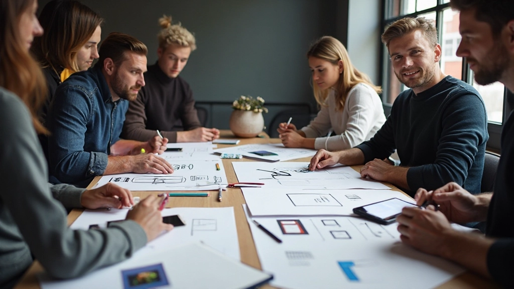 Design team collaboration meeting